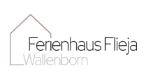 A modern logo for the vacation home Flieja in Wallenborn. It combines simplicity with an inviting design.
