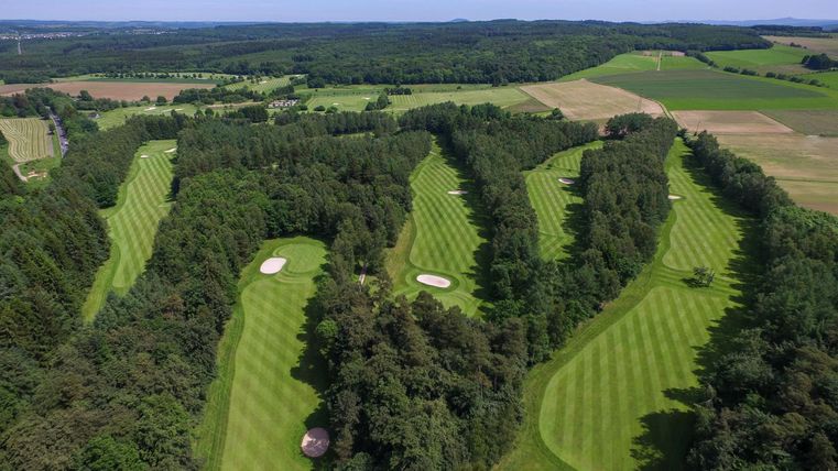 View of the golf course from above