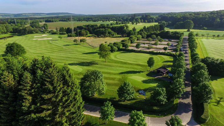 View from above of the golf course