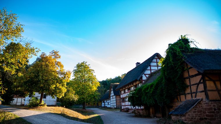 Half-timbered house in the open-air museum