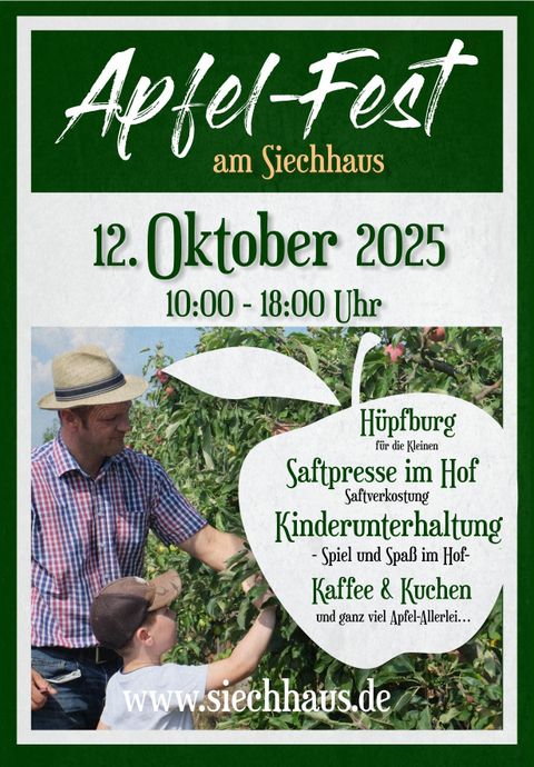 Plakat zum Apfelfest