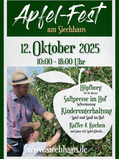 Plakat zum Apfelfest
