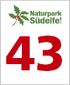Logo van het natuurpark Zuid-Eifel met het nummer 43.