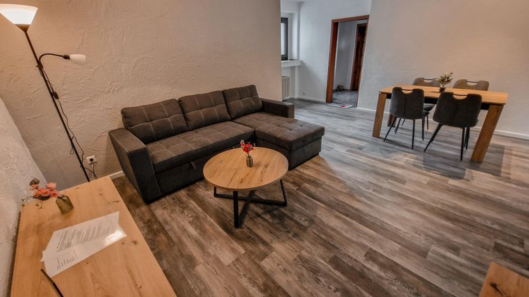 Wohnbereich mit Schlafcouch