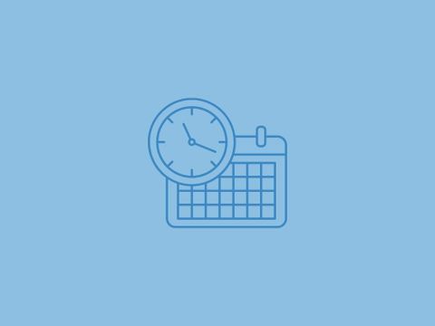 Terminkalender mit Uhr