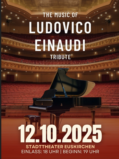 Affiche voor het concert met zwarte vleugel