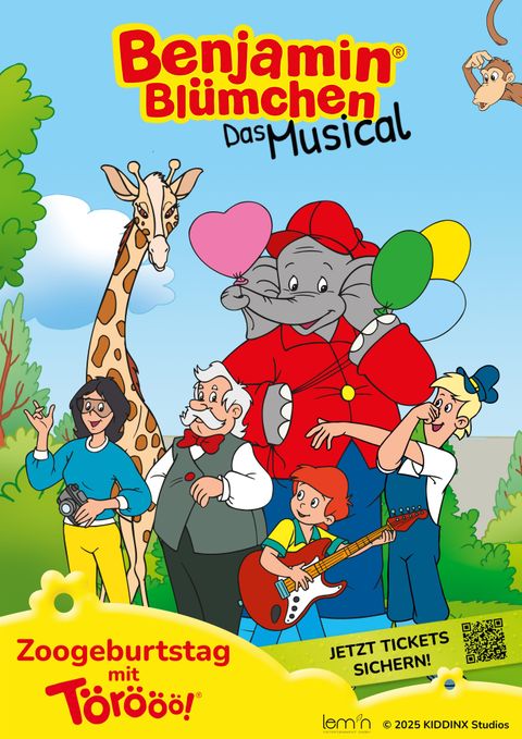 Poster featuring Sam the Fireman and two friends