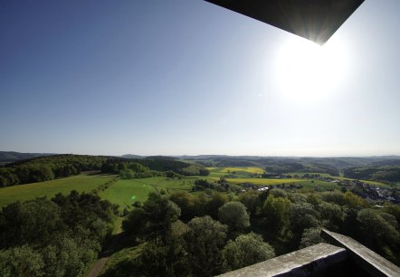 Ausblick vom Booser Eifelturm, © Foto: Laura Rinneburger, Quelle: Touristik-Büro Vordereifel