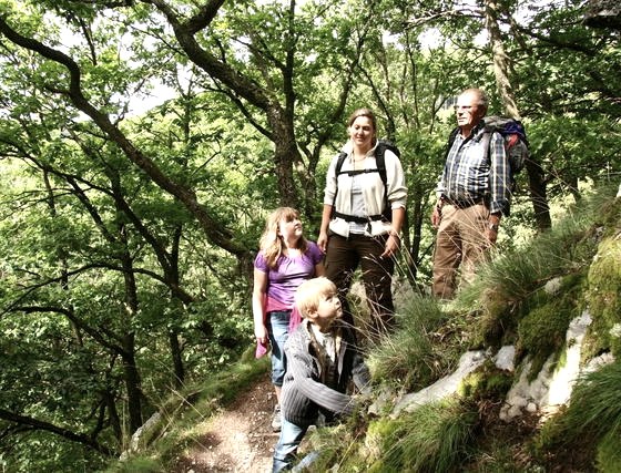Hiking on the wilderness trail, © G. Priske