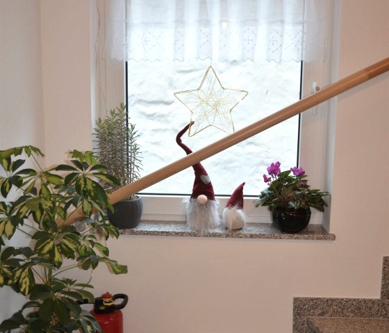 Winter trapdecoratie