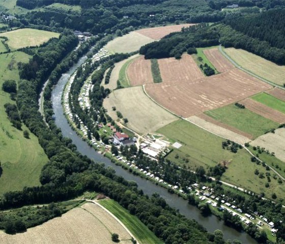Aerial view of the Altschmiede campsite