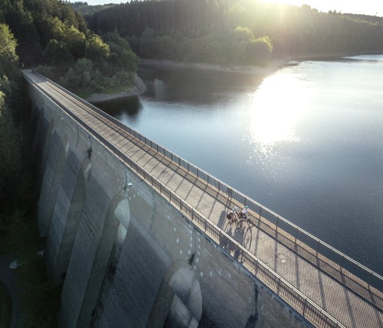 The dam wall of the Oleftalsperre in the Eifel region, © Eifel Tourismus GmbH, Dennis Stratmann