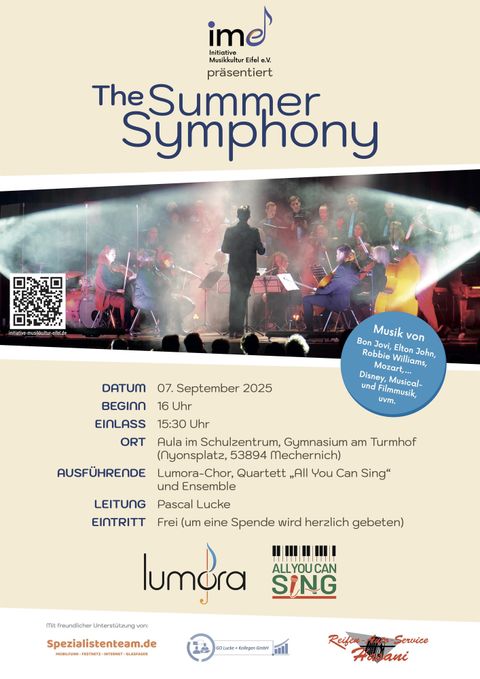 Affiche voor het Zomersymfonieconcert