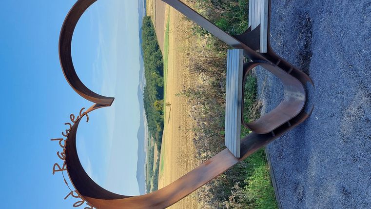 The photo shows the heart of the treasure vault with a view into the distance.