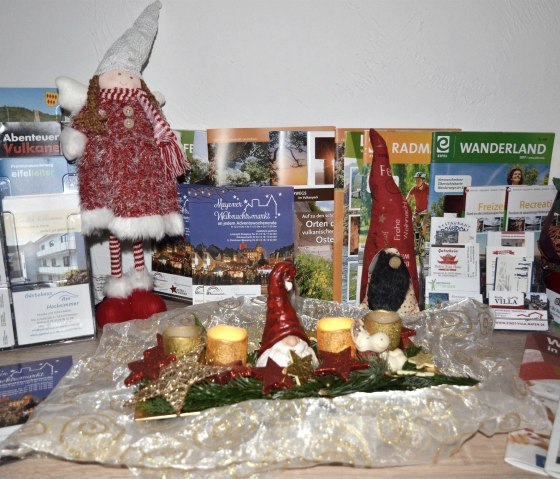 Advent decoratie ontbijtruimte