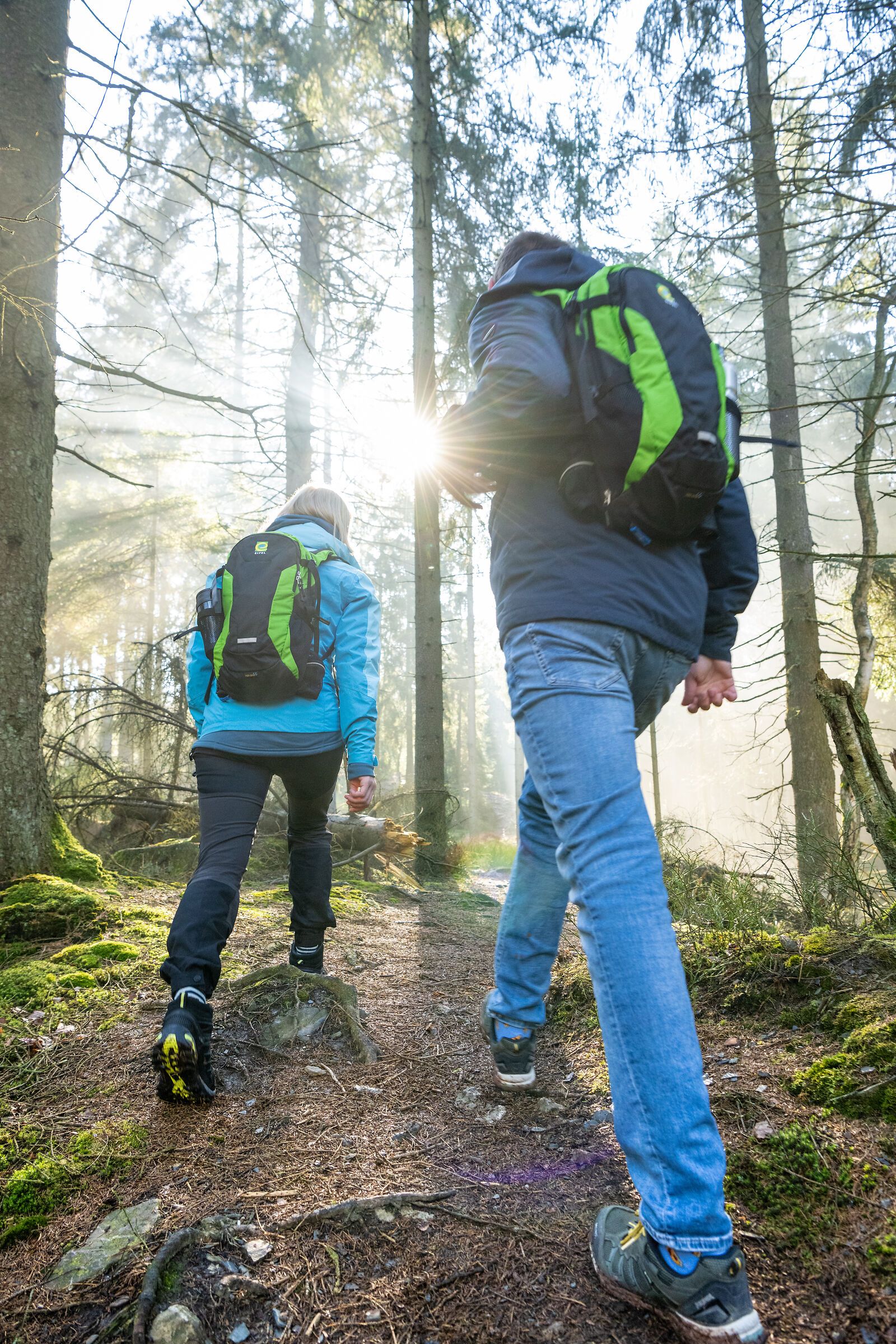 2 Wanderer mit Nebel