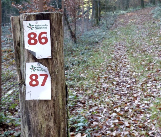 Balisage du parc naturel Südeifel, © Tourist-Information Islek