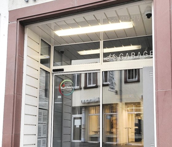 Eingang Fahrradgarage Wittlicher "RadHaus", © Tourist-Information Wittlich Stadt & Land