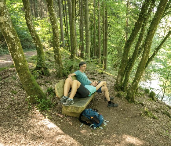 Idyllische rustplaats op de Stausee-Prümtal route, © Eifel Tourismus GmbH, D. Ketz