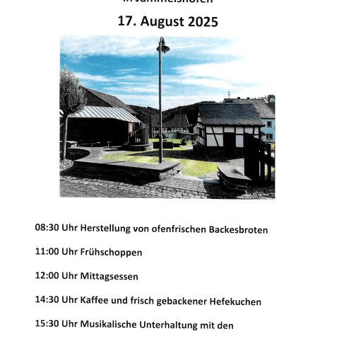 Plakat zum Backesfest, © Backesverein Jammelshofen e.V.