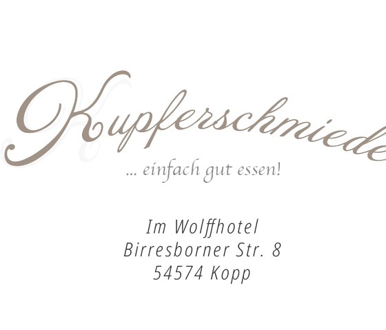 Logo mit Anschrift, © Kupferschmiede