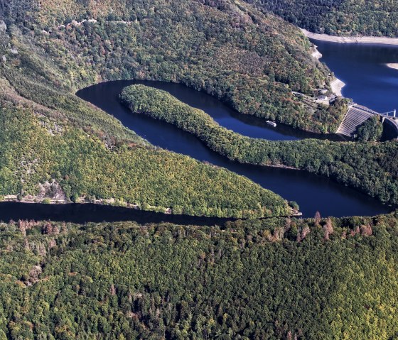 L'objectif : le barrage de l'Urft, © Rureifel Tourismus e.V. - Dennis Winands