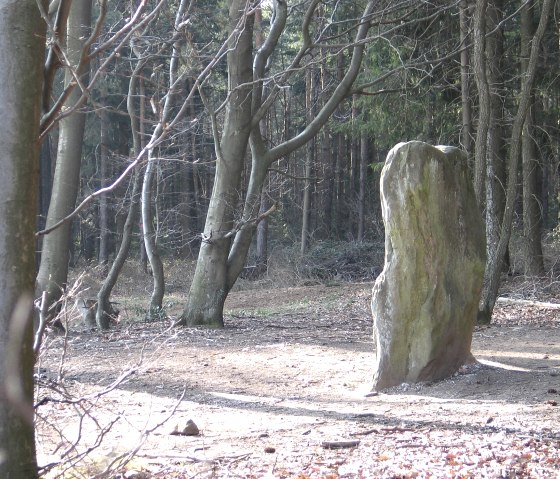 Druïdensteen Bollendorf vanaf de smalle kant, © Elke Wagner
