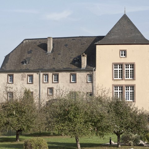 Blick auf die Burg Dudeldorf, © TI Bitburger Land