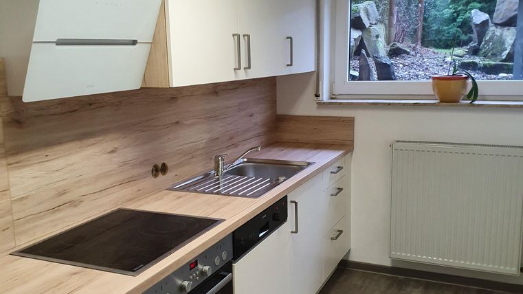 A modern kitchen.
