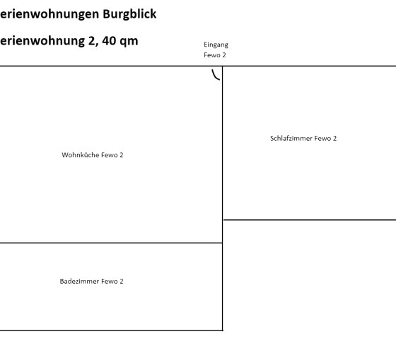 Plan de l'appartement 2, maison Burgblick, Virneburg