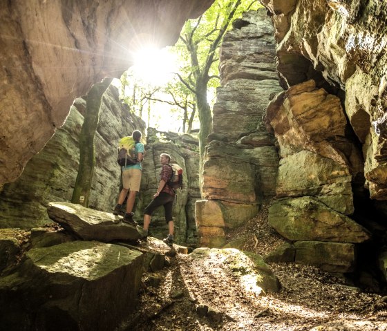 Felsenweg 3: Mandrack Passage in the NaturWanderPark delux, © Eifel Tourismus GmbH, D. Ketz
