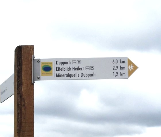 Panneau indicateur, © Touristik GmbH Gerolsteiner Land