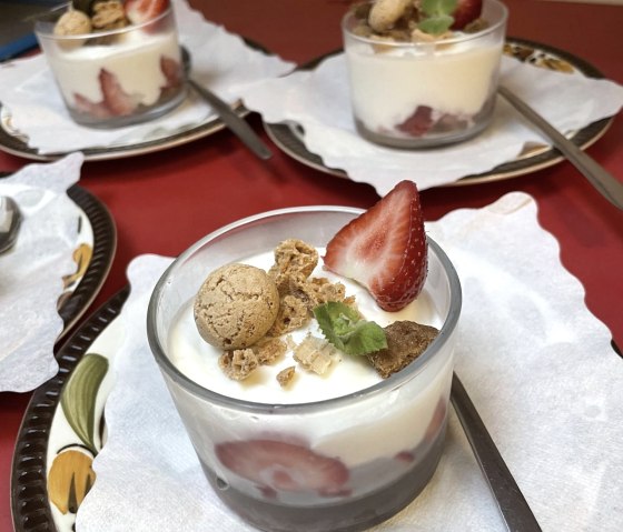 Sommer Mascarpone Spkulatius und Erdbeere