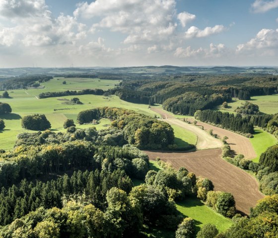 Vue lors de la randonnée sur le sentier Schneifel, © Eifel Tourismus GmbH, D. Ketz