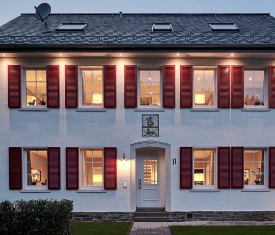 Exterior view of the manor house
