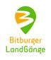 Bitburger LandGänge logo with green and yellow pin and lettering.