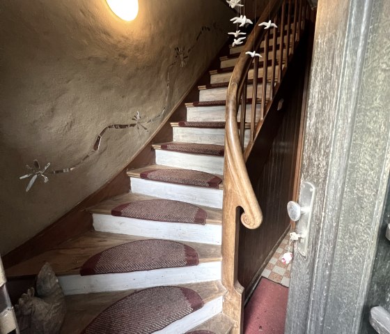 Staircase seen from below