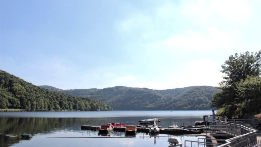 Vue sur le bassin de retenue, © Rureifel Tourismus e.V.