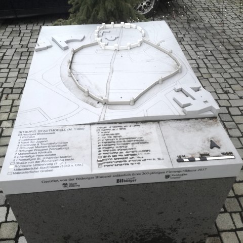 Stadmodell Bitburg weiß, © TI Bitburger Land