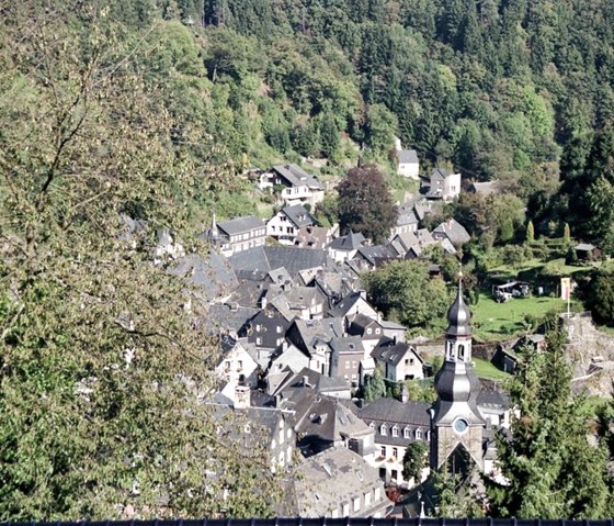 Vue sur la vieille ville de Monschau