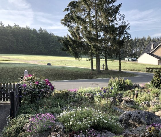 View from the front garden to the south