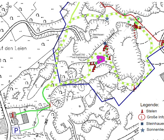 Carte du sentier des chauves-souris