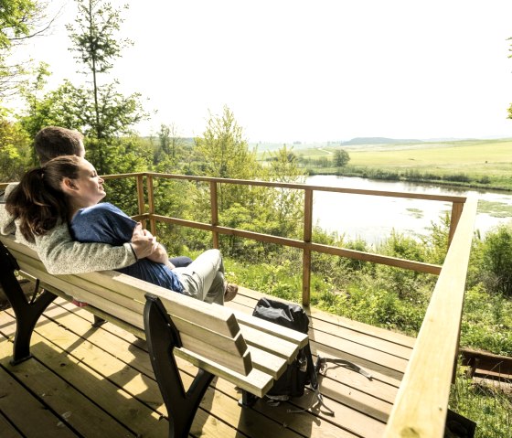 Profite du moment au Eichholzmaar sur le sentier des volcans, © Eifel Tourismus GmbH, D. Ketz