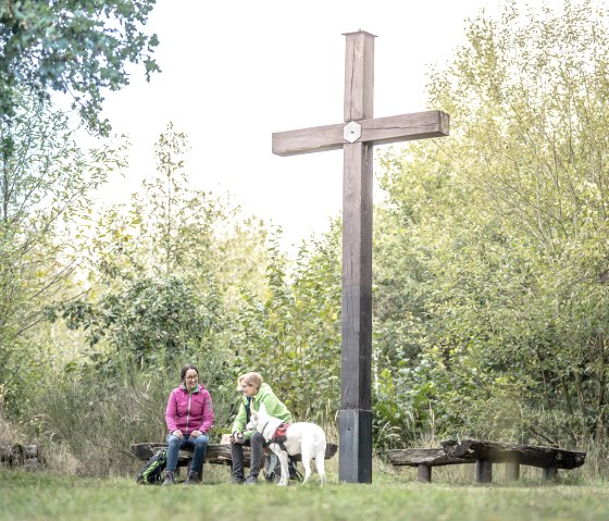 Summit cross on the Sophienhöhe, © Dennis Stratmann | Kreis Düren