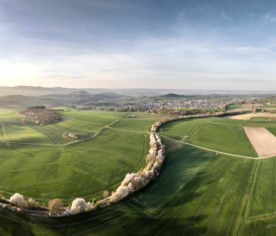 Aerial view of the Maifeld cycle path, © TI Maifeld, Dominik Ketz