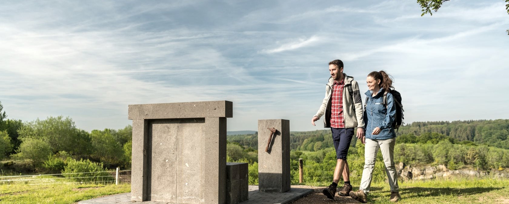 Randonnée sur le sentier des volcans : Trône de Vulcain, © Eifel Tourismus GmbH, D. Ketz