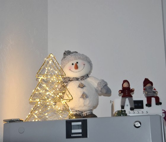 Winterdecoratie ontbijtzaal