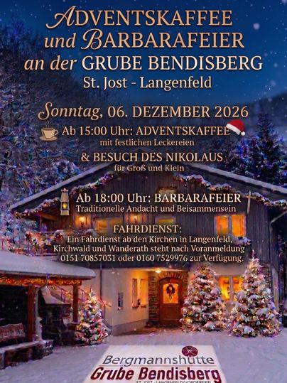 A flyer for a slaughter festival at the Bergmannshütte Grube Bendisberg. It presents information about food, prices, and reservations for the event.