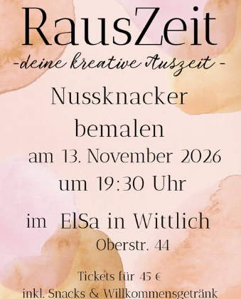 Ein kreatives Event zur Gestaltung von Blumentöpfen findet am 02. Oktober 2026 in Wittlich statt. Inklusive Snacks und einem Willkommensgetränk.