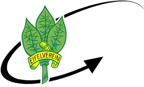 Symbool van de Eifelverein met drie bladeren